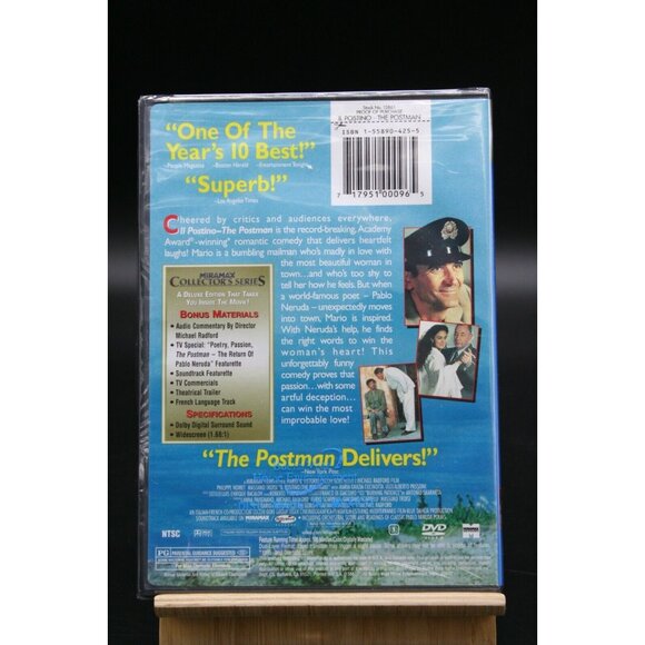 💿The Postman (DVD,1995) Region 1 NEW SEALED Postino in Italian w/ English Sub💿 - Picture 2 of 3
